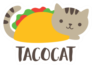 Cute Taco Cat Sticker