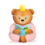 Cute Teddy Bear Reading A Book Sticker