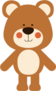 Cute Teddy Bear Sticker