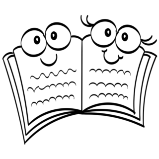 Cute Textbook Illustration Sticker