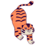 Cute Tiger Cartoon Sticker