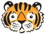 Cute Tiger Face Sticker