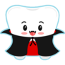 Cute Tooth Vampire Sticker