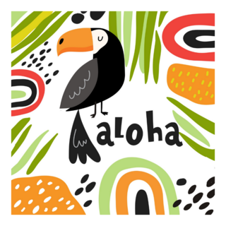 Cute Toucan Aloha Sticker