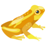 Cute Tropical Yellow Frog Sticker
