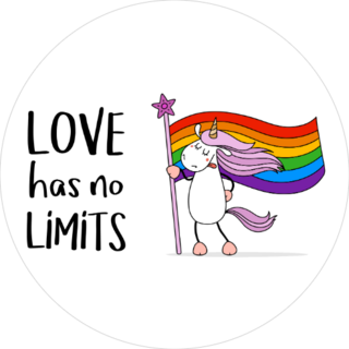 Cute Unicorn Gay Pride Sticker