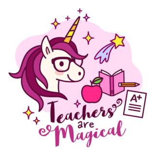 Cute Unicorn Magical Teacher Sticker