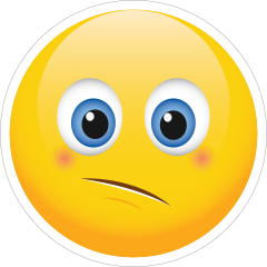 Cute Unsure Emoji Sticker