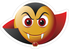 Cute Vampire Emoji Sticker