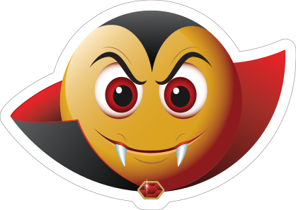 Cute Vampire Emoji Sticker