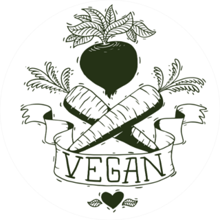 Cute Vegan Beets And Carrots Monochrome Sticker