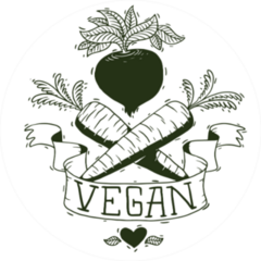 Cute Vegan Beets And Carrots Monochrome Sticker