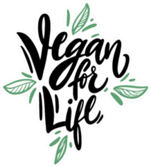 Cute Vegan For Life Sticker
