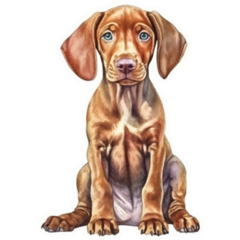 Cute Vizsla Puppy Sticker