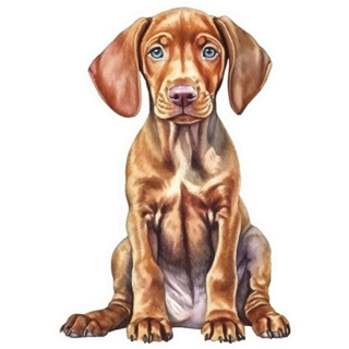 Cute Vizsla Puppy Sticker