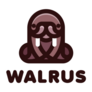 Cute Walrus Logo Sticker