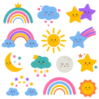 Cute Weather Icons Sticker