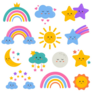 Cute Weather Icons Sticker