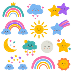 Cute Weather Icons Sticker