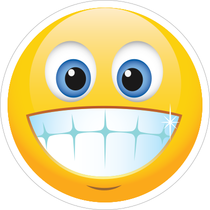Cute Wide Smile Emoji Sticker