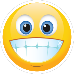 Cute Wide Smile Emoji Sticker