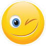 Cute Wink Emoji Sticker