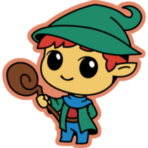 Cute Wizard Elf Sticker