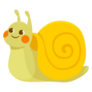 Cute Yellow Smiling Snail Sticker