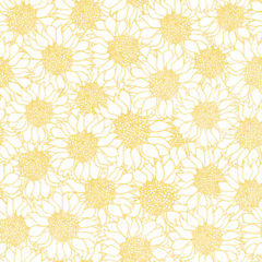 Cute Yellow Sunflower Design Sticker