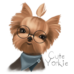 Cute Yorkie Sticker