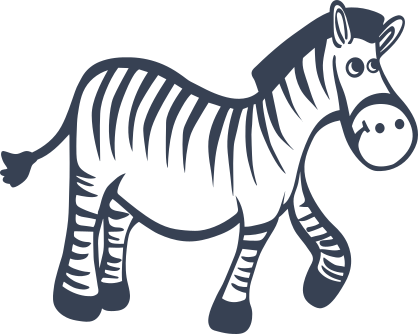 Cute Zebra Sticker