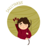 Cute Zodiac Sagittarius Archer Boy Sticker