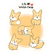 Cutest Welsh Corgi Daily Sticler