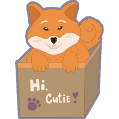 Cutie Shiba Inu Sticker