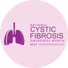 Cystic Fibrosis Awareness Purple Sticker