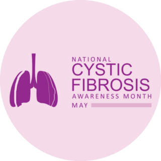 Cystic Fibrosis Awareness Purple Sticker