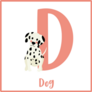 D Dalmatian Dog Sticker