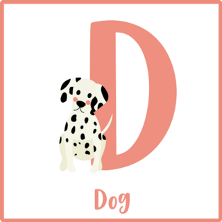 D Dalmatian Dog Sticker