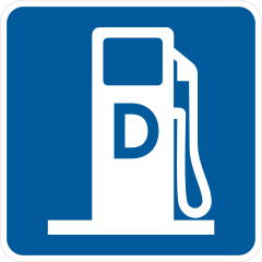 D Gas Station Sticker