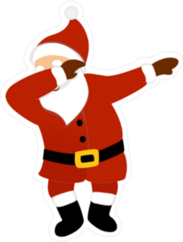 Dabbing Santa Sticker
