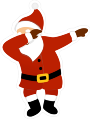 Dabbing Santa Sticker
