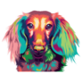 Dachshund Dog Pop Art Big Ears Sticker