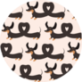 Dachshund Dogs Heart Seamless Sticker