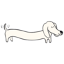 Dachshund Drawing Sticker