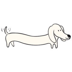 Dachshund Drawing Sticker