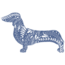 Dachshund Ornament Sticker
