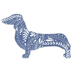 Dachshund Ornament Sticker