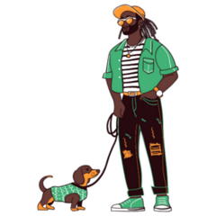 Dachshund Owner Sticker