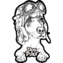 Dachshund Pilot Sticker