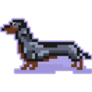 Dachshund Pixel Sticker
